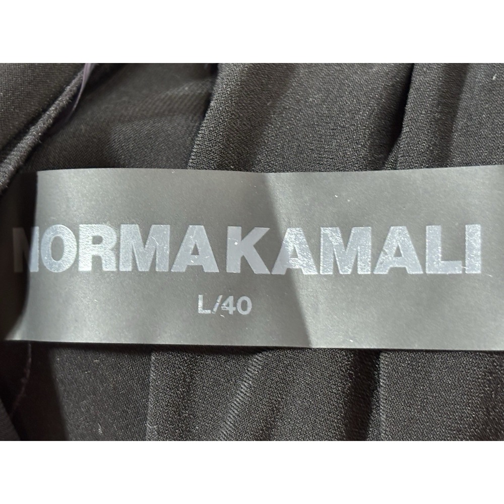 Norma Kamali Box Shirt Dress Swim Cover Sz Large Women's Black Draped Minimalist - Picture 6 of 7
